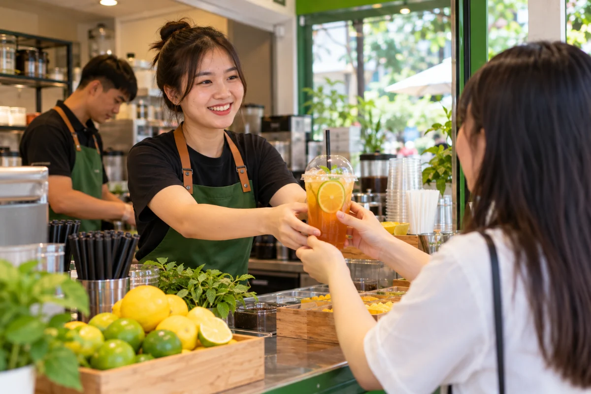 Giữ chân khách quen quán trà